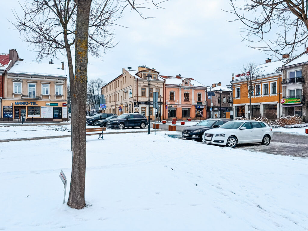 Talvine Poola linn ootamatu peatuse ajal autoreisil Kreekasse