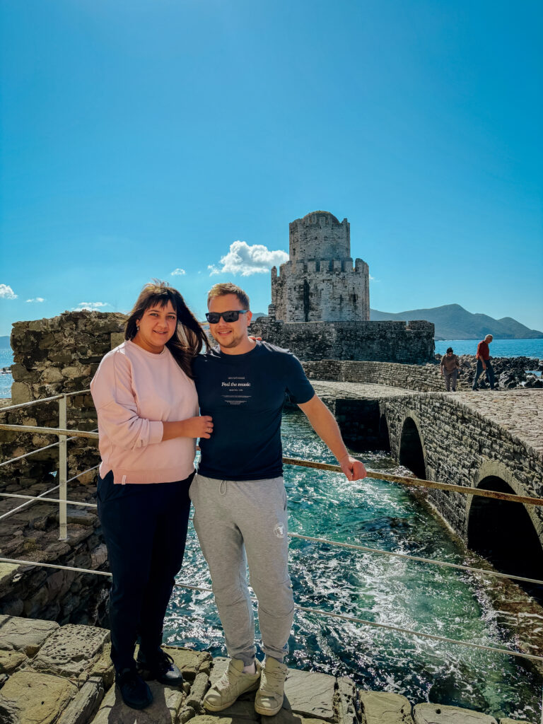 Methoni kindlus oli üks meie lemmikkohti Peloponnesosel – taustal merre ulatuv Bourtzi torn.