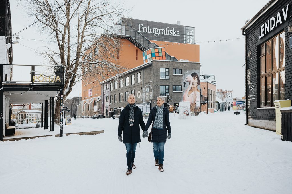 Tallinn in winter at Telliskivi Creative City near Fotografiska