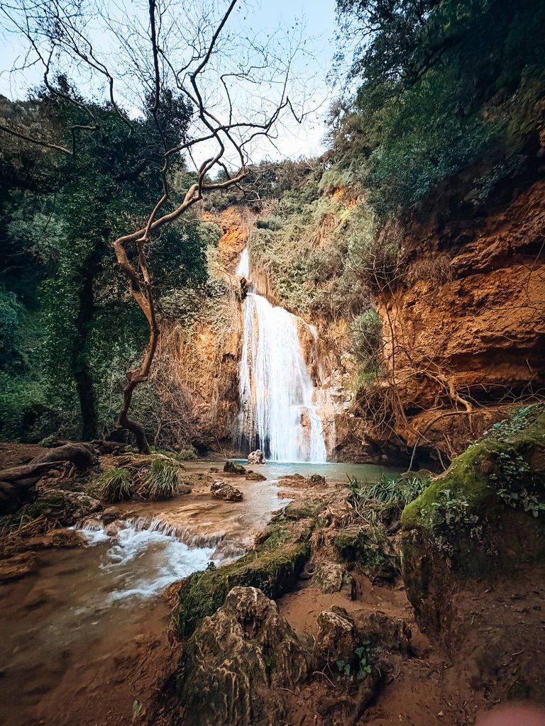 Kalamaris Waterfall near Gialova in Messinia