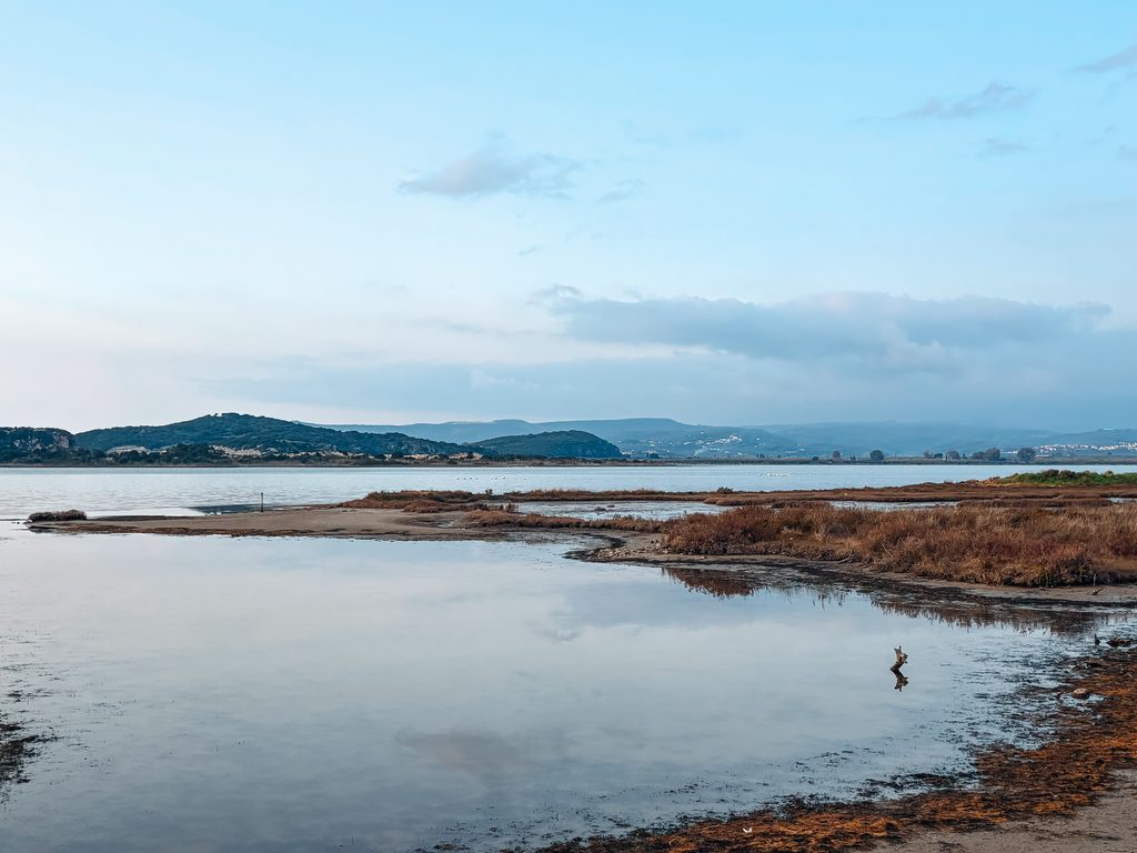 Gialova Lagoon wetland near Pylos in the Peloponnese