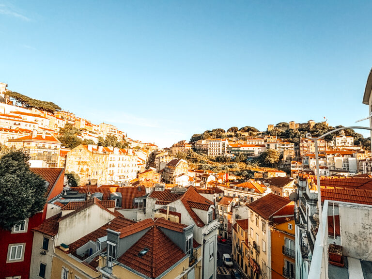Lisbon’s red-roofed hills at the start of our 10-day Portugal itinerary
