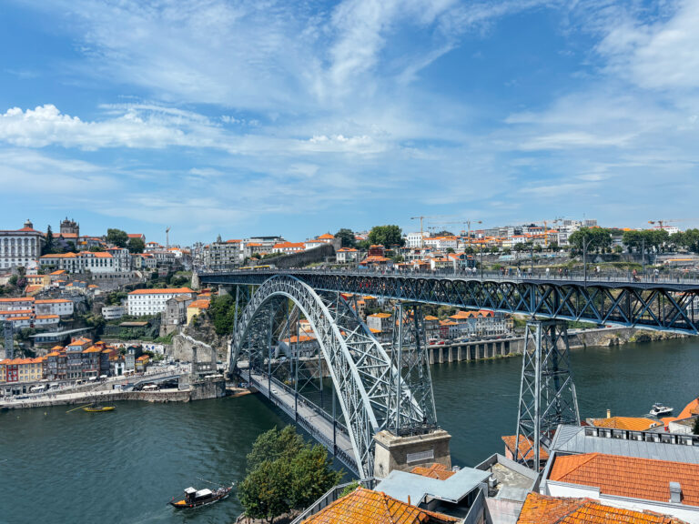 2 days in Porto itinerary with Dom Luís I Bridge over the Douro River