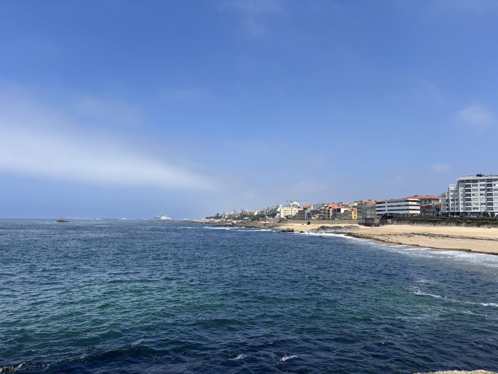 Atlantic coastline and beaches in Foz do Douro, Porto