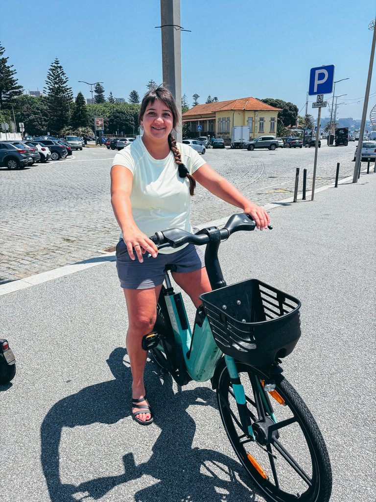 E-bike ride in Foz do Douro during our 2 days in Porto