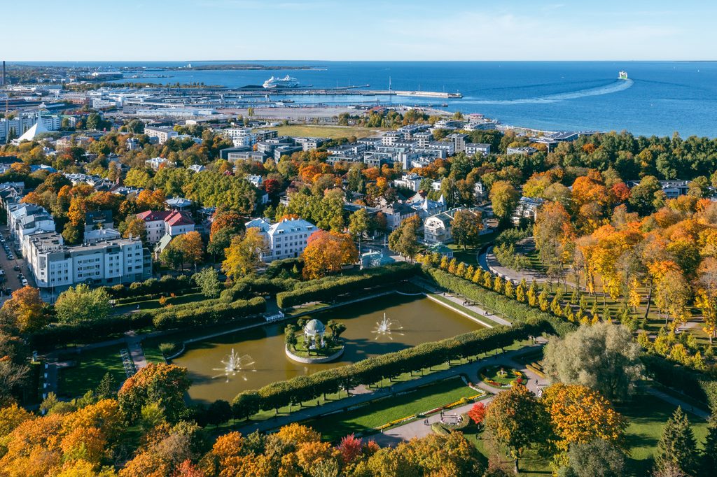Kadriorg Park and surrounding neighbourhood in Tallinn