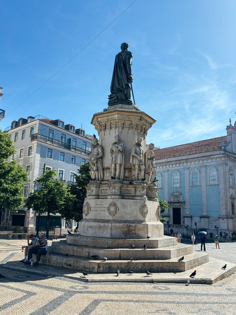 Luís de Camões monument at Praça Luís de Camões in Chiado, Lisbon