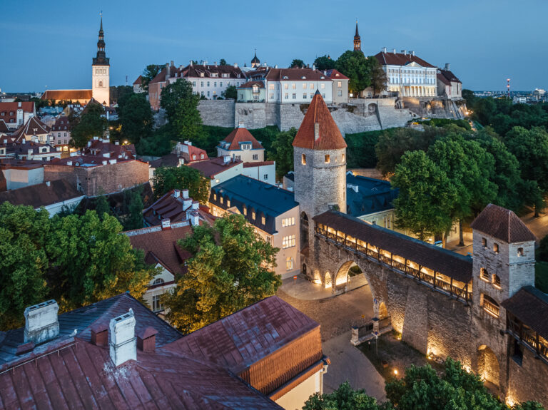 Tallinn Old Town and medieval city wall