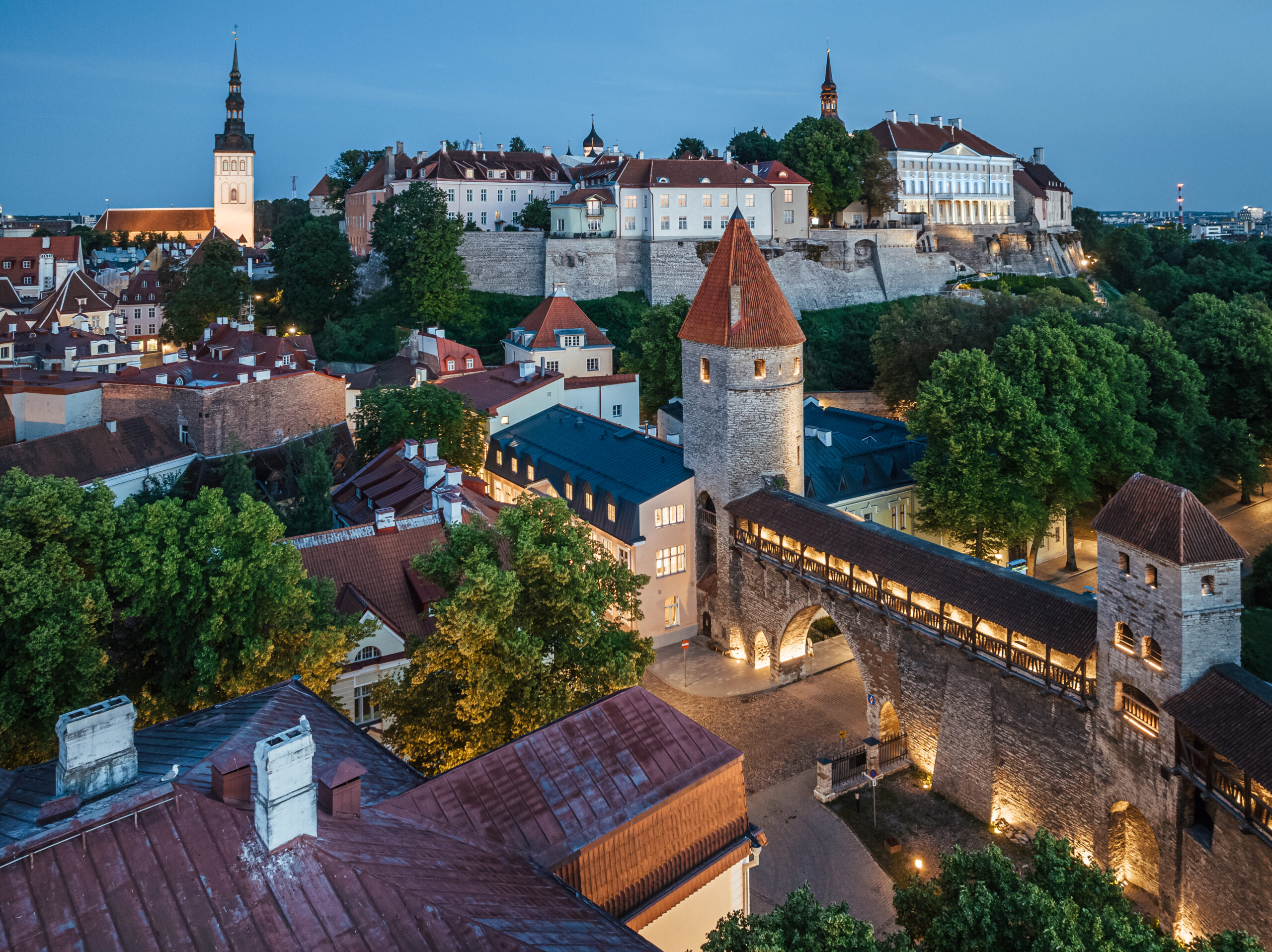 Tallinn Old Town and medieval city wall