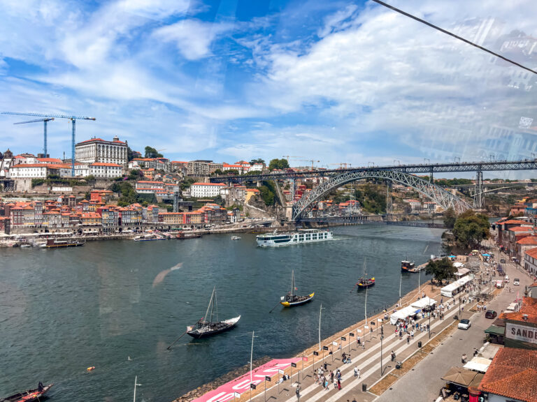 Ribeira, the Douro River and Dom Luís I Bridge in Porto
